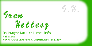 iren wellesz business card